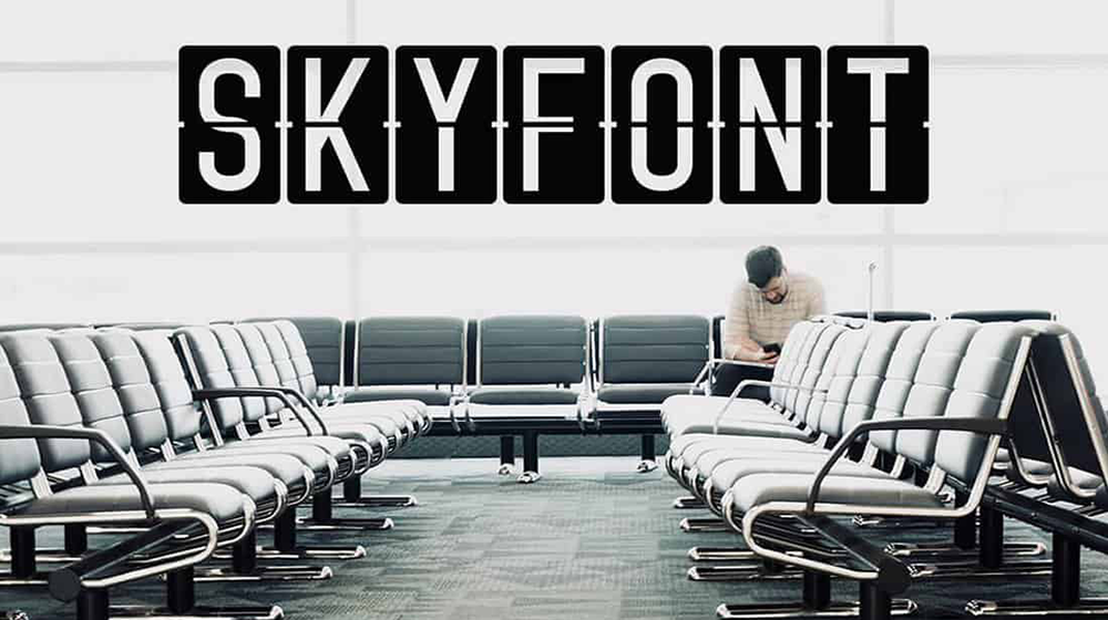 Skyfont فونت انگلیسی